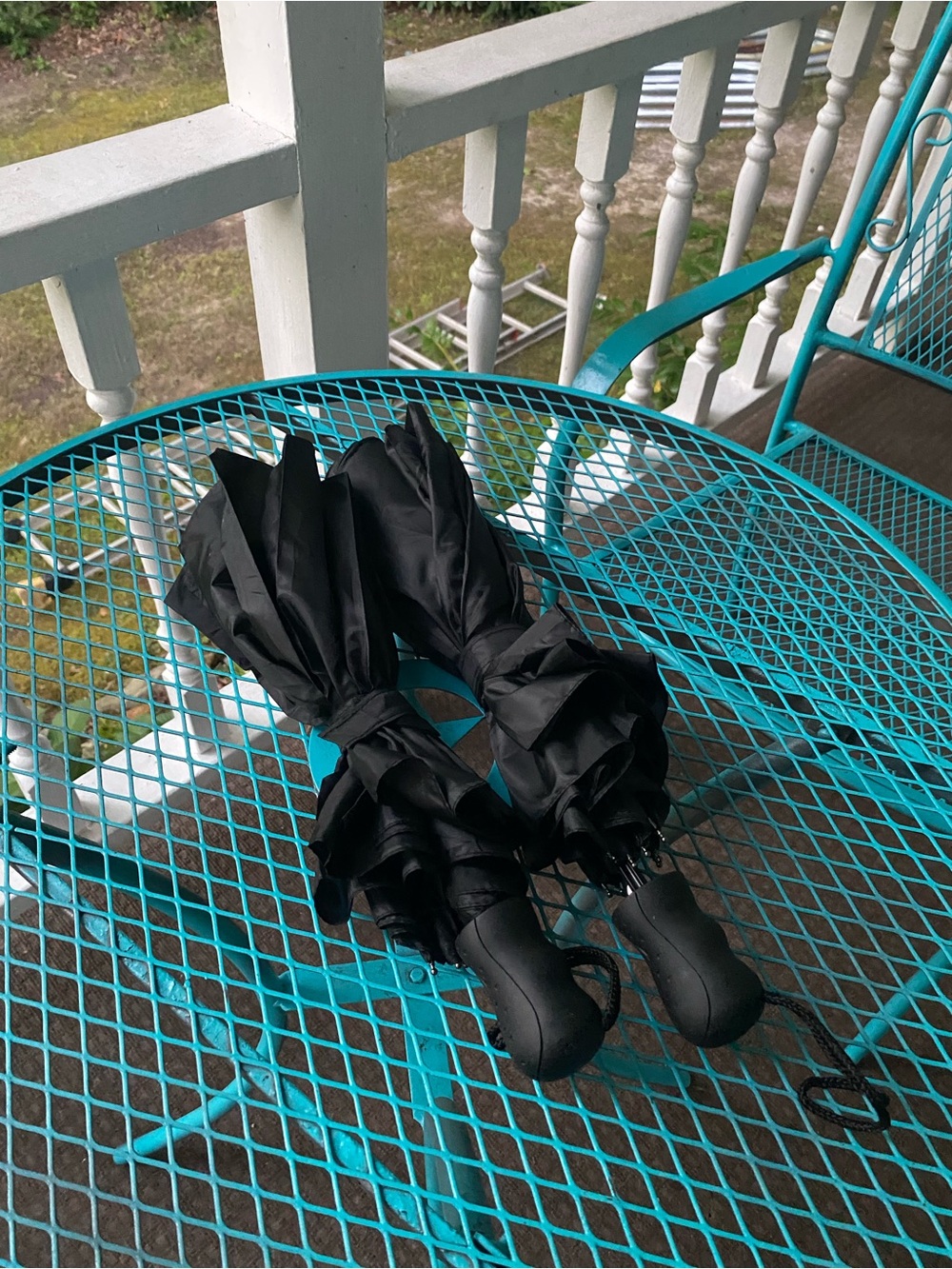 Black Compact Travel Umbrella Set of 2